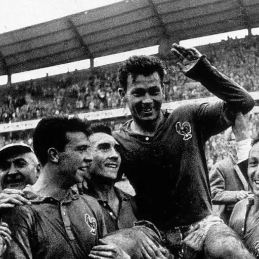 El francés Just Fontaine, durante el Mundial de 1958 - Archivo