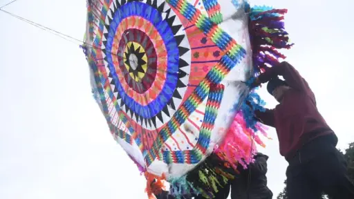 Los Barriletes Gigantes son una de las mayores tradiciones del 1 y 2 de noviembre en Guatemala. ,Archivo.