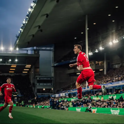 Celebración del Nottingham Forest en Goodison Park - Nottingham Forest FC