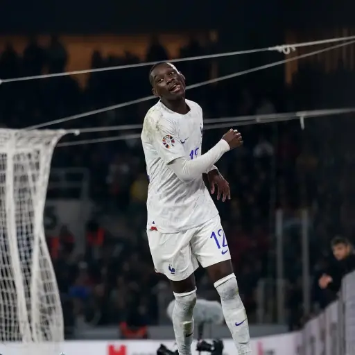 Randal Kolo Muani en un partido con la Selección de Francia - instagram @equipedefrance