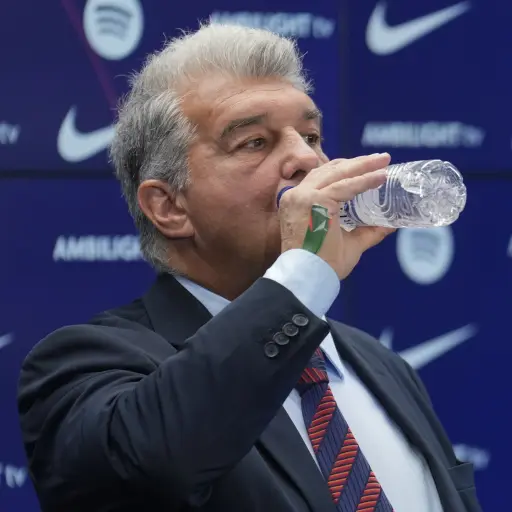 Joan Laporta, presidente del F. C. Barcelona 