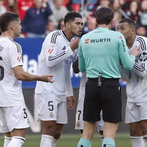 Jude Bellingham fue expulsado en el partido entre Osasuna y Real Madrid - EFE