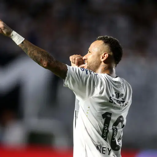 Celebración de Neymar ante Agua Santa - EFE