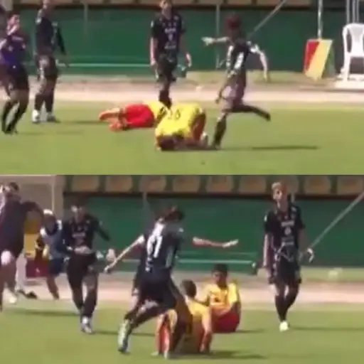 Pelea entre jugadores de Marquense y Antigua en categoría especiales