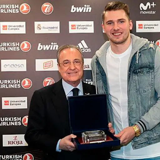 Florentino Pérez y Luka Doncic - Real Madrid