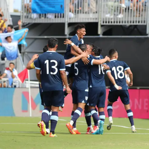 Celebración de Guatemala ante Honduras - FEDEFUT