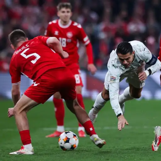 Portugal de Cristiano Ronaldo cayó ante Dinamarca 