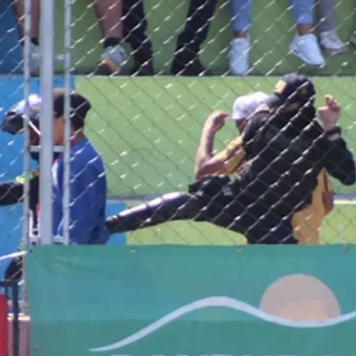 Aficionados son retirados del estadio Santo Domingo de Guzmán 