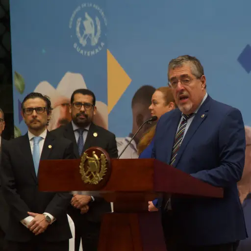 El presidente Bernardo Arévalo anunció las medidas enfocadas en el fortalecimiento de la educación. ,Omar Solís/Emisoras Unidas