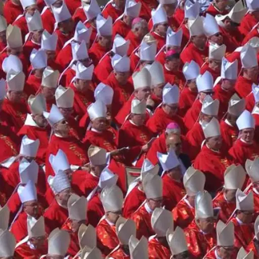 Cardenales en Plaza de San Pedro  ,Captura de video