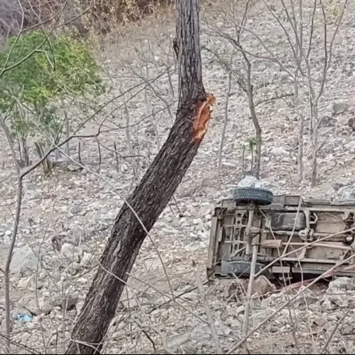 Picop cae a barranco en Zacapa