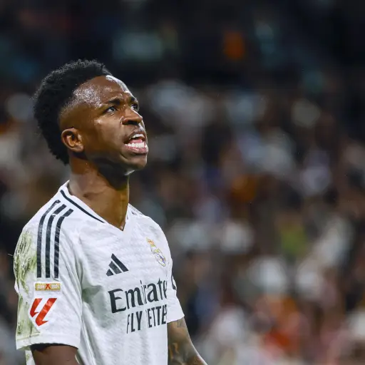 Vinícius se lamenta en el partido entre Real Madrid y Athletic Club - EFE