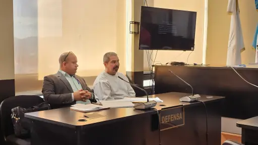 Darío Morales García en la audiencia en la que se le informó el motivo de su detención. ,ArchivoEU.