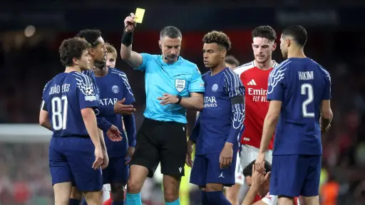 Partido entre Arsenal y Paris Saint-Germain en la Champions League 2024/25 - EFE