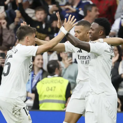 Celebración del Real Madrid ante el Celta de Vigo - EFE