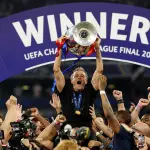 Luis Enrique. campeón de la Champions League con el PSG - UEFA