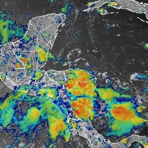 El sistema de baja presión se encuentra ubicado frente a las costas del Pacífico y se acerca a Guatemala. ,Conred
