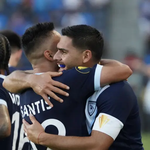 Celebración de Guatemala ante Jamaica - FFG