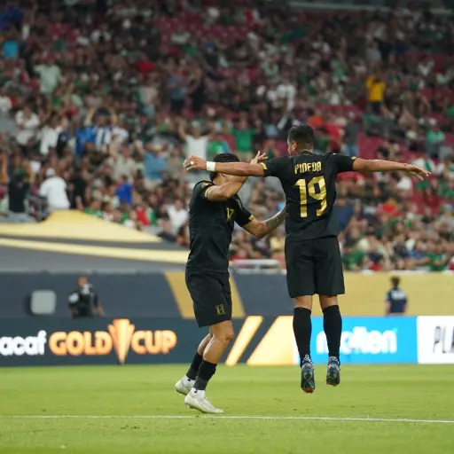 Celebración de Honduras ante Panamá en la Copa Oro 2025 - FFH
