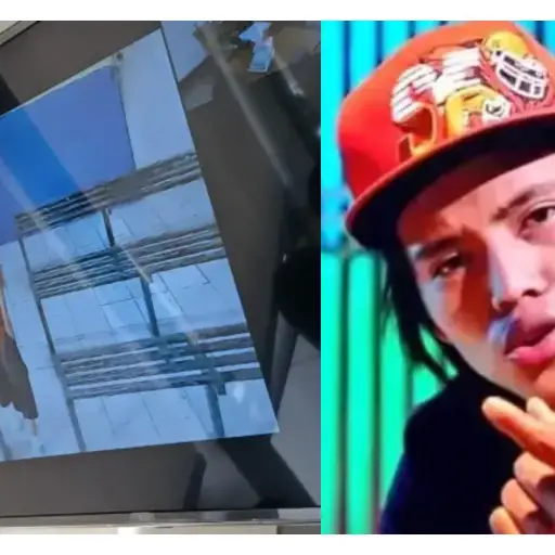 Uno de los sindicados por el crimen contra Farruko Pop comparece a audiencia por medio de videoconferencia desde prisión (I). El cantante asesinado en 2024 (d). ,