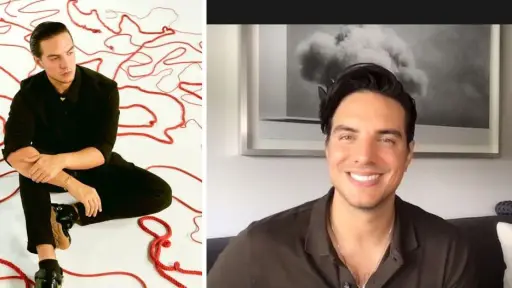 Vadhir Derbez ,Foto izquierda cortesía / Foto derecha captura de entrevista