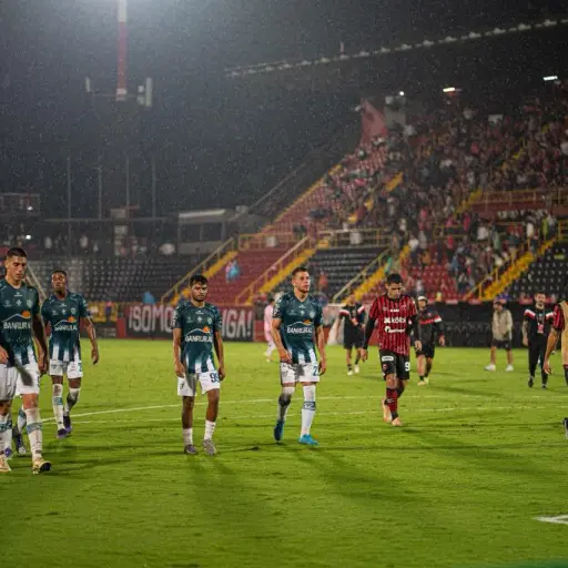 Jugadores de Alajuelense y Antigua GFC - Antigua GFC
