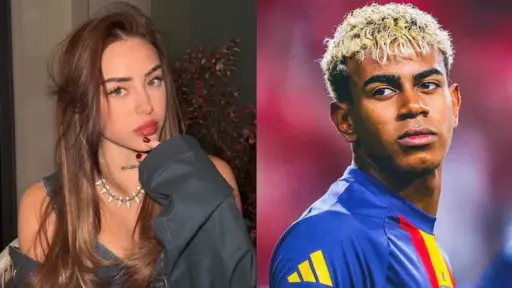 Lamine Yamal y Nicki Nicole ,Redes sociales