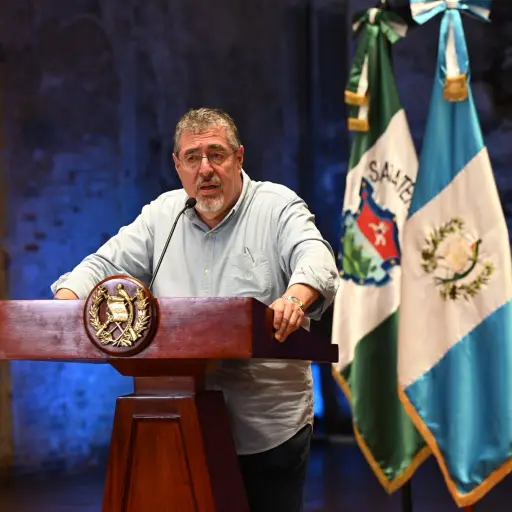 El Presidente, Bernardo Arévalo hizo el anuncio en Antigua Guatemala. ,Foto SCSP