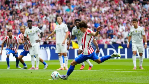 Anotación de Julián Álvarez ante el Real Madrid - EFE