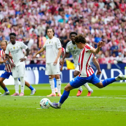 Anotación de Julián Álvarez ante el Real Madrid - EFE