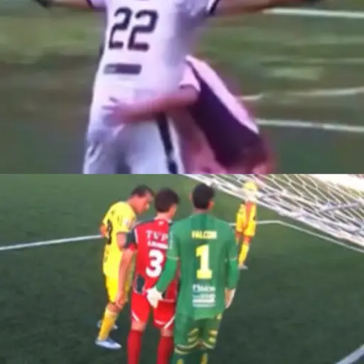 Liborio Sánchez y Christian Ojeda se vieron involucrados en una acción indebida ayer en el juego entre Mixco y Aurora