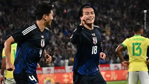 Japón derrota por primera vez a Brasil en selecciones nacionales 