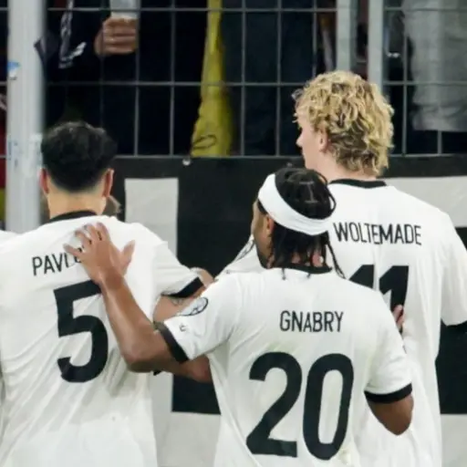 Foto archivo de Alemania festejando gol 