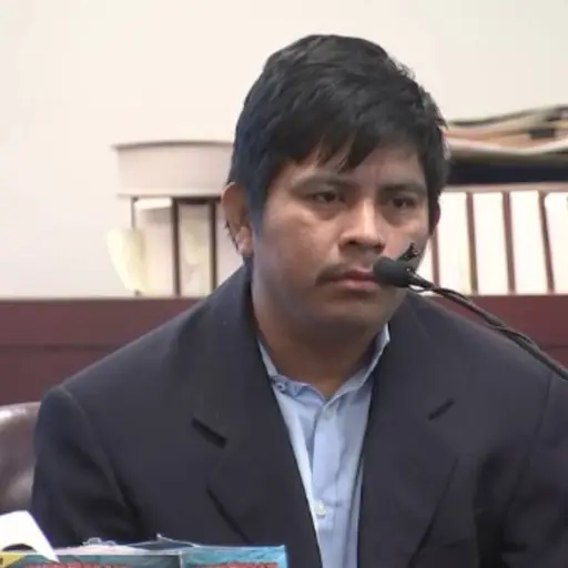 Ángel Gabriel Cuz Choc fue encontrado culpable del asesinato de su pareja y la hija de ella. ,.