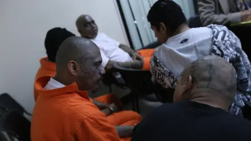 Pandilleros en Guatemala. ,Mingob.