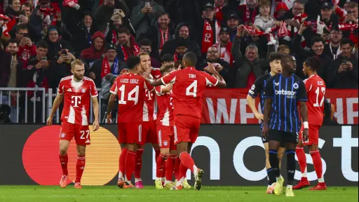 El Bayern se impuso este miércoles por 4-0 al Brujas