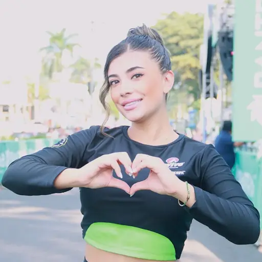 Natalia Giraldo, es una modelo colombiana que participa en la Vuelta a Guatemala