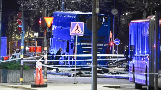 Autobús atropella a personas en Estocolmo ,EFE