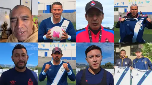 Actores del futbol de Guatemala alientan a Selección Nacional