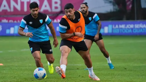 Entrenamiento de la Selección Nacional de Guatemala 