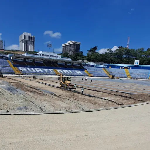 Los trabajos de remodelación del estadio Nacional Doroteo Guamuch Flores llevan un atraso 