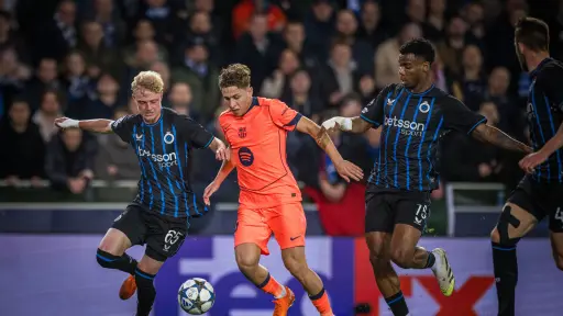 Partido entre Brujas y FC Barcelona - FC Barcelona