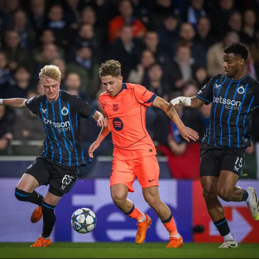 Partido entre Brujas y FC Barcelona - FC Barcelona