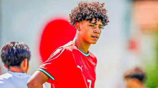 El hijo de Cristiano Ronaldo marcó su primer gol con la Sub-16 de Portugal