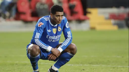 Jude Bellingham en el partido entre Rayo Vallecano y Real Madrid - EFE