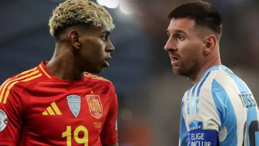 Lamine y Messi.  ,Especial.