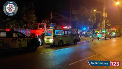 El hecho ocurrió en la zona 13, con dirección al aeropuerto La Aurora. ,Bomberos Municipales
