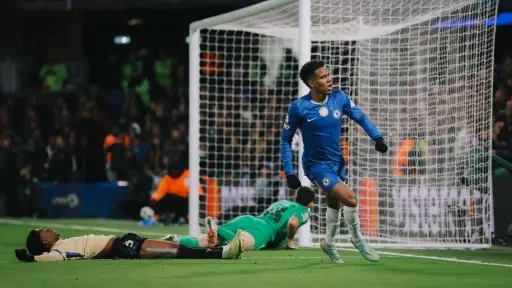 Celebración de Estevao ante el FC Barcelona - Chelsea FC