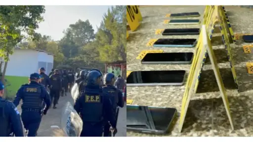 Decomisan celulares durante requisa en cárcel Pavón. ,