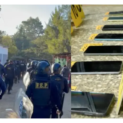 Decomisan celulares durante requisa en cárcel Pavón. ,